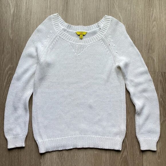 Banana Republic Milly‎ Collection White Cotton Sweater - Picture 8 of 8